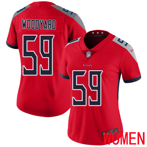 Tennessee Titans Limited Red Women Wesley Woodyard Jersey NFL Football #59 Inverted Legend->youth nfl jersey->Youth Jersey